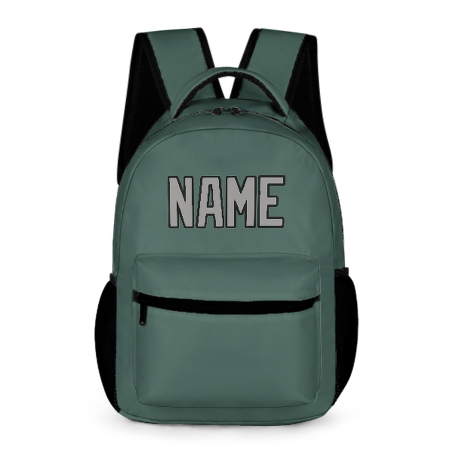 Zaino per bambini grigio-verde acqua personalizzato