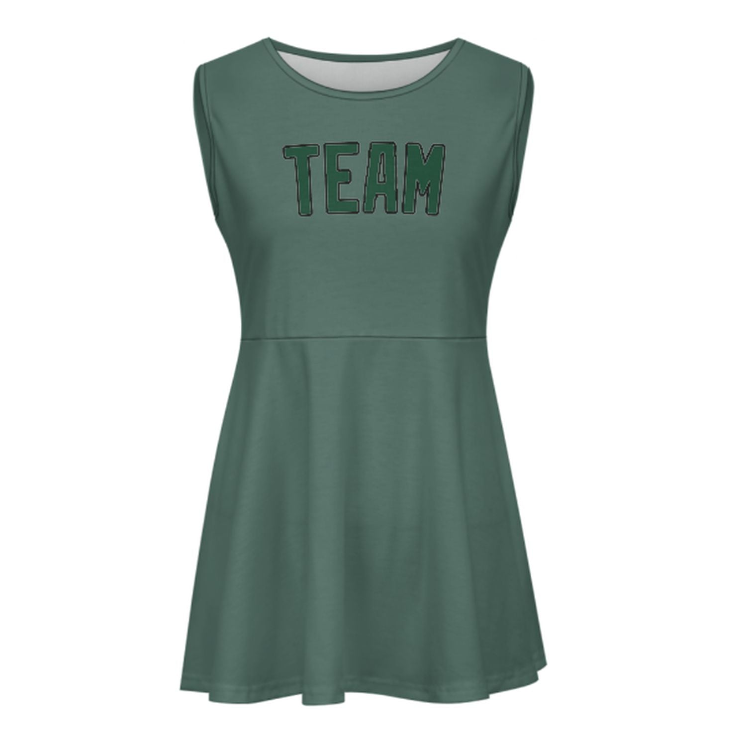 Abito da cheerleader verde muschio verde acqua su misura