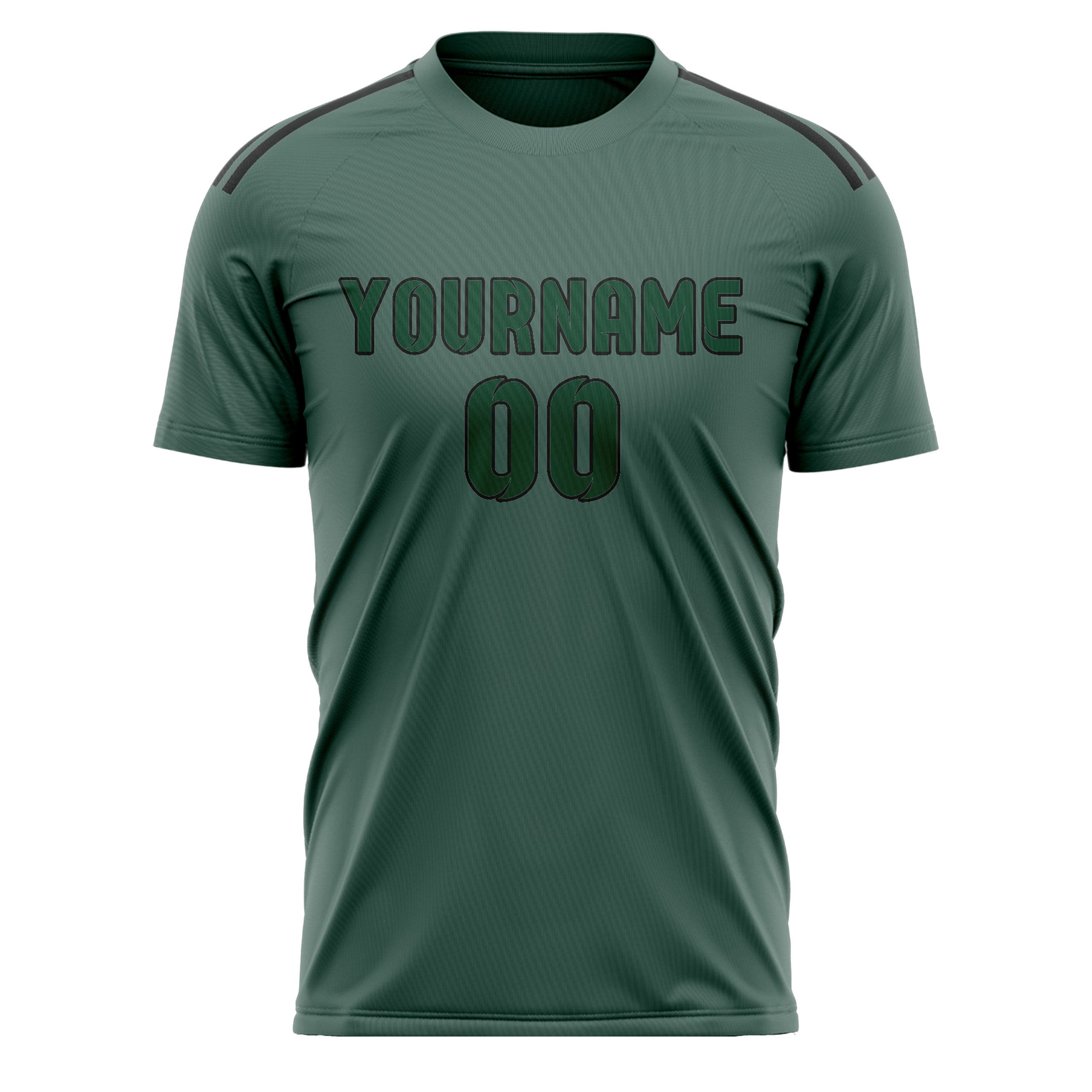 Maillot de football professionnel personnalisé vert mousse sarcelle
