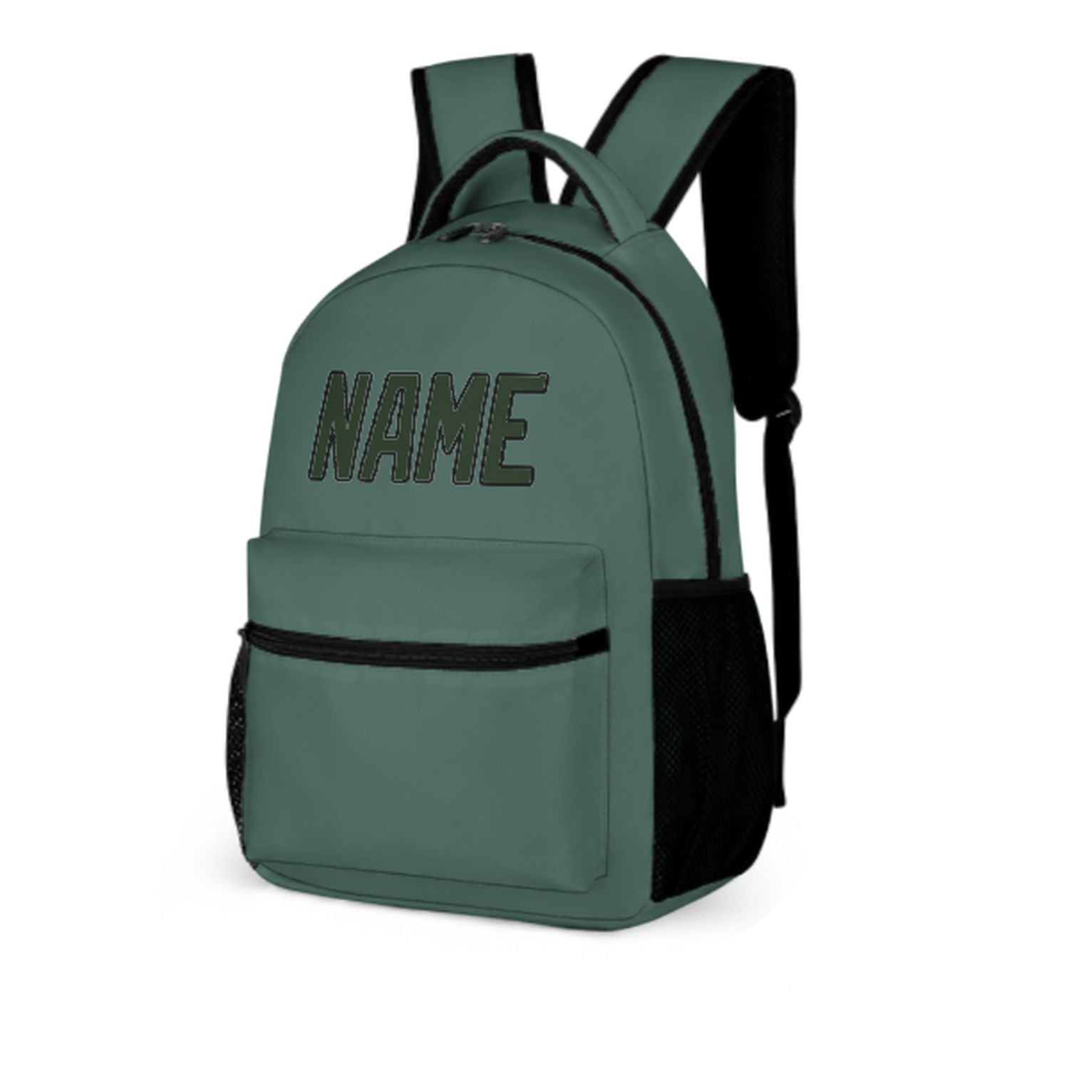 Zaino per bambini personalizzato color verde acqua e abete