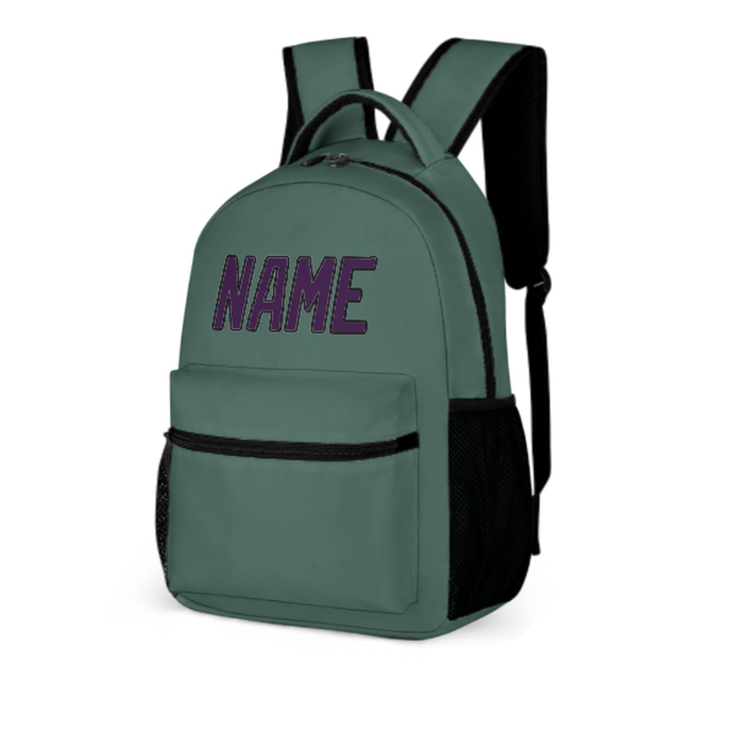 Zaino personalizzato per bambini color verde acqua e viola