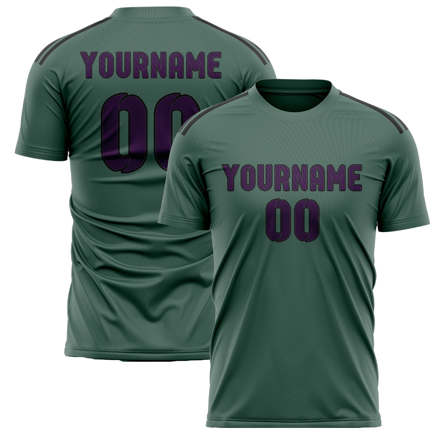 Maillot de football personnalisé professionnel bleu sarcelle violet