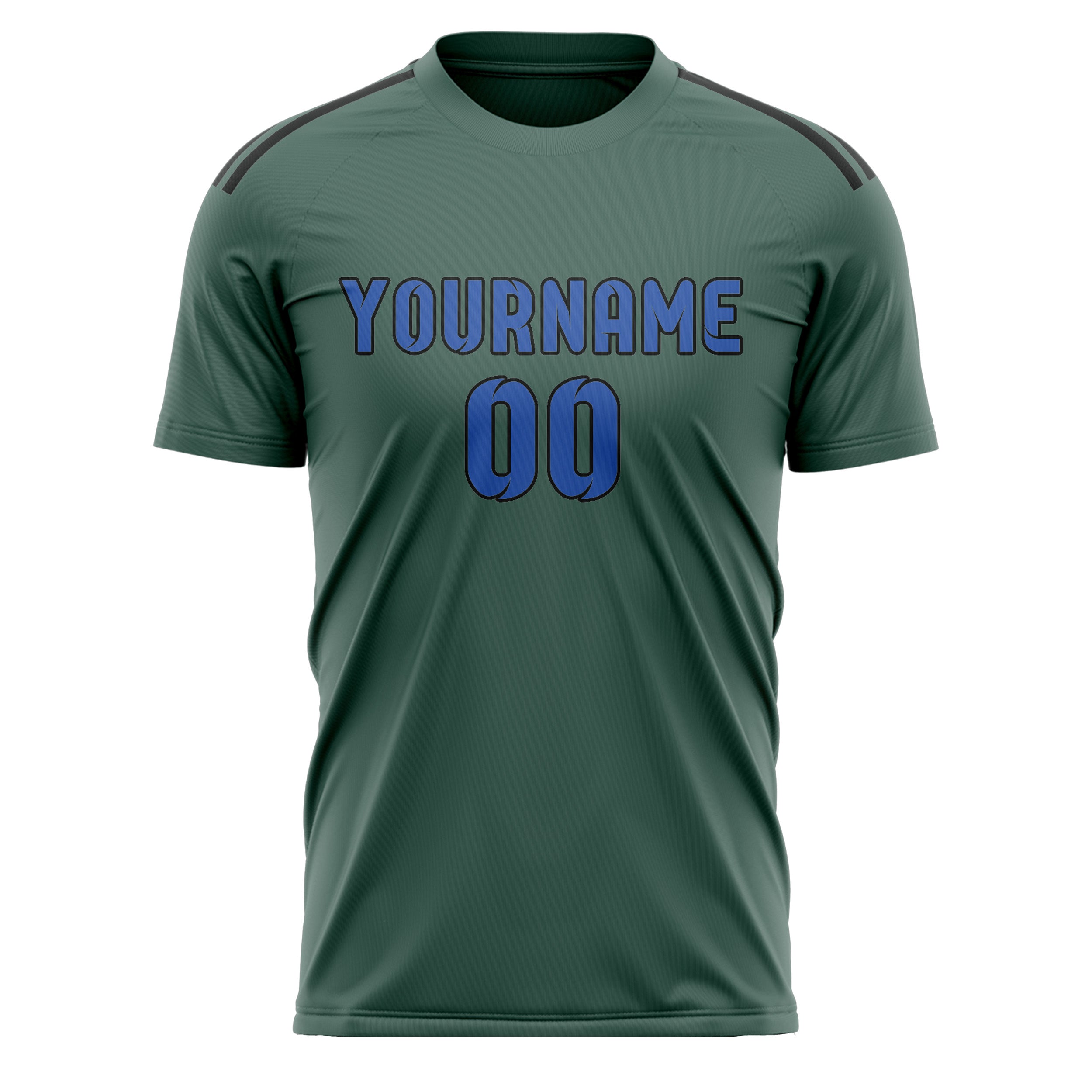 Maillot de football professionnel personnalisé bleu ciel sarcelle