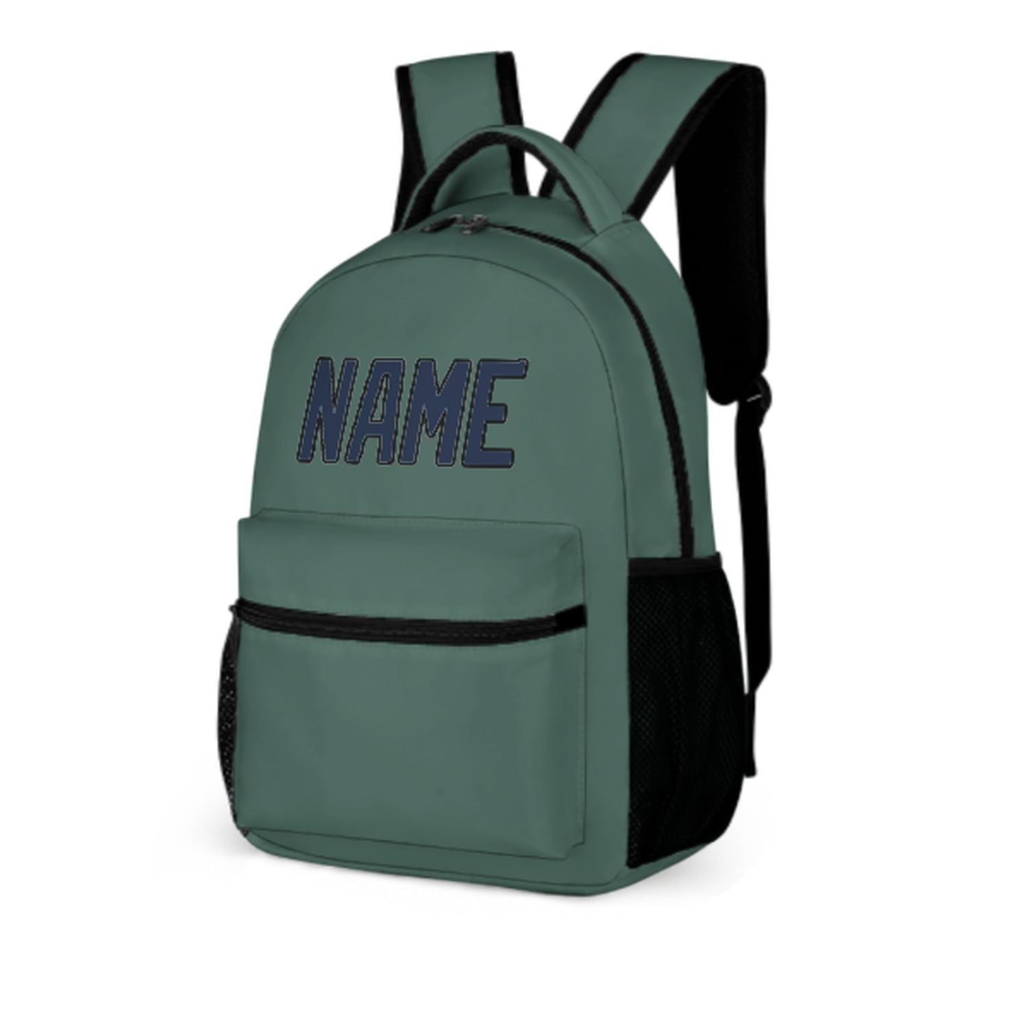 Zaino personalizzato per bambini color verde acqua e blu navy