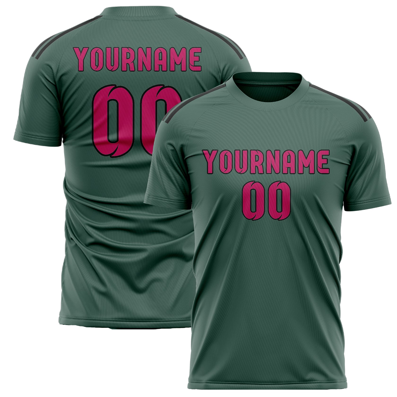 Maillot de football professionnel personnalisé bleu sarcelle, rose et rouge