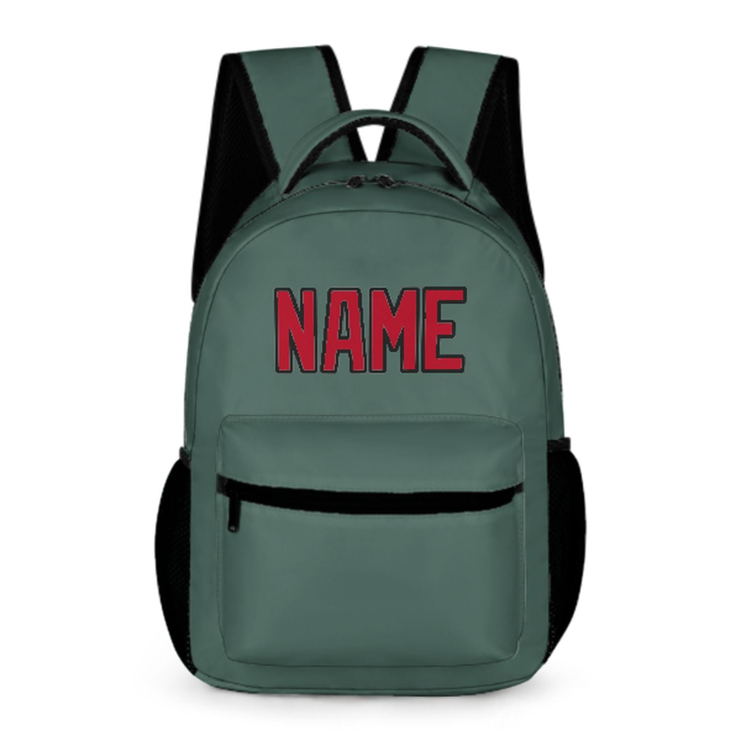 Zaino per bambini rosso-verde acqua personalizzato
