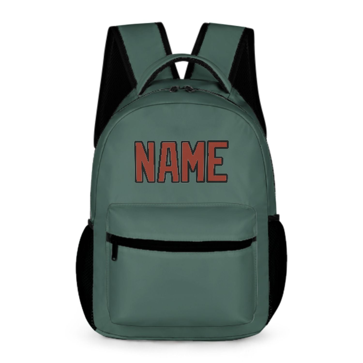 Zaino per bambini personalizzato color verde acqua e corallo rosso