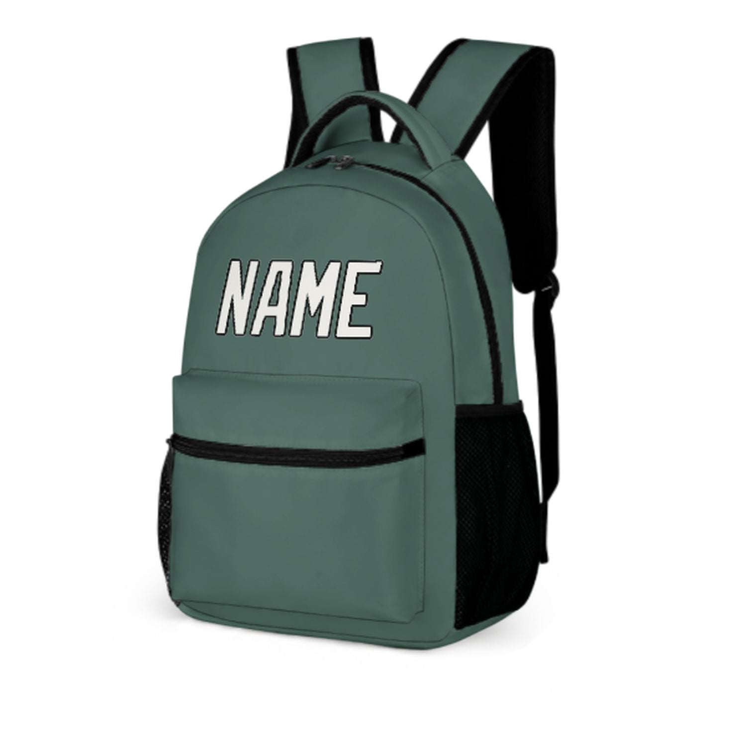 Zaino per bambini bianco-verde acqua personalizzato