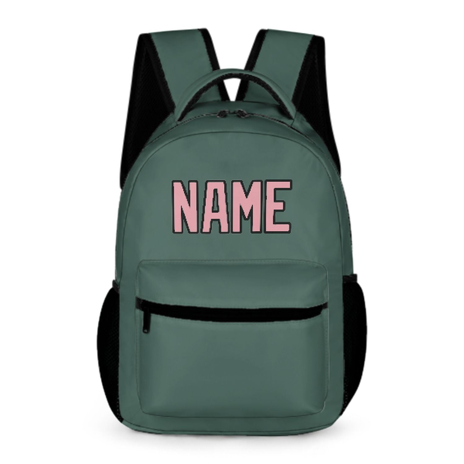 Zaino personalizzato per bambini color verde acqua e rosa