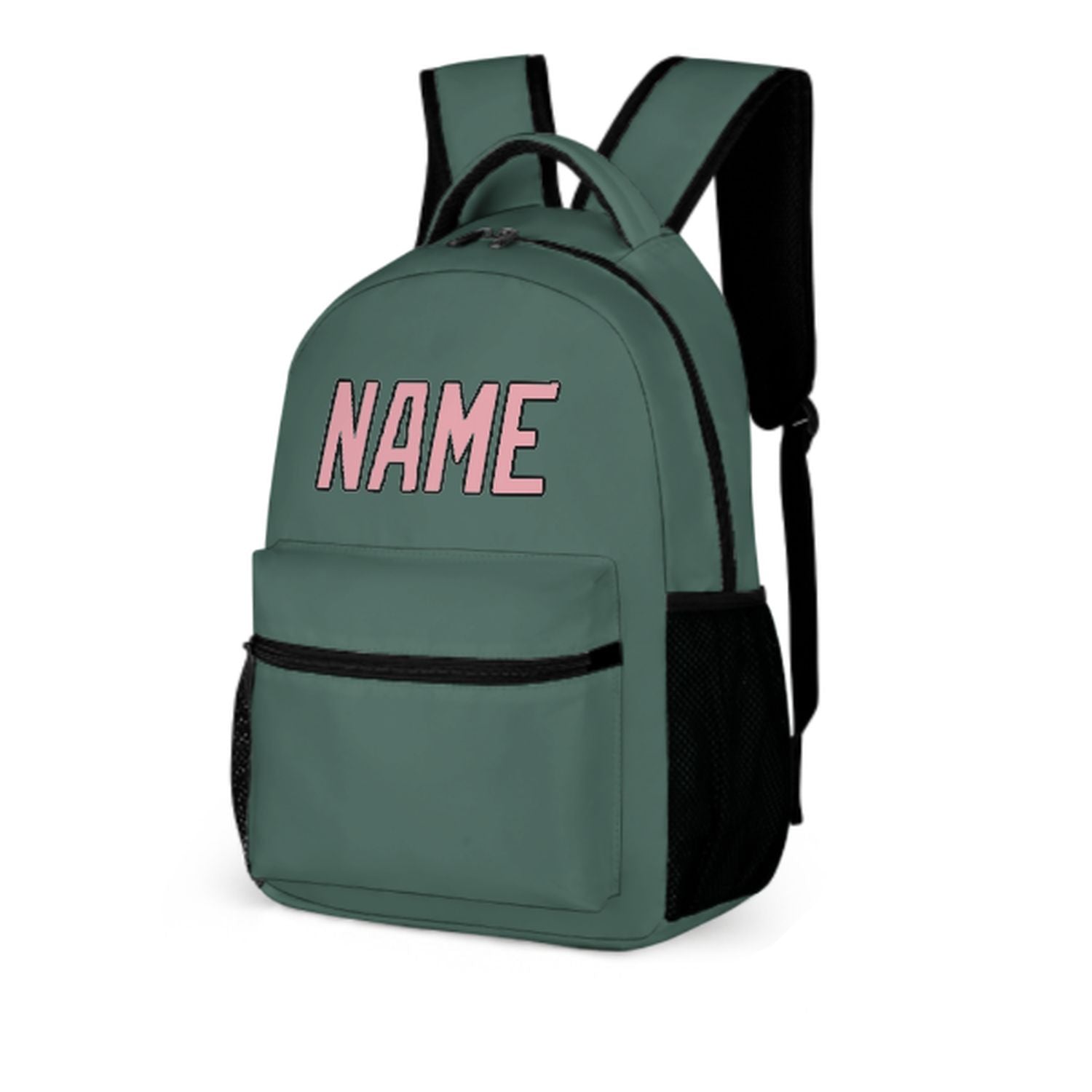 Zaino personalizzato per bambini color verde acqua e rosa