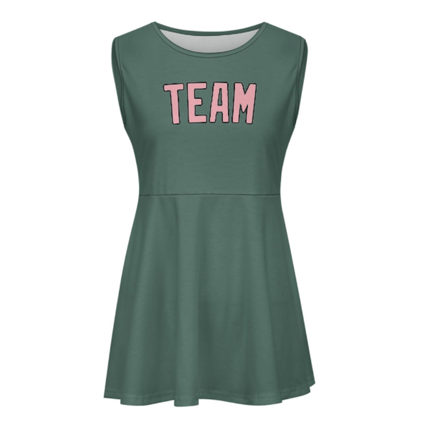Abito da cheerleader rosa turchese personalizzato
