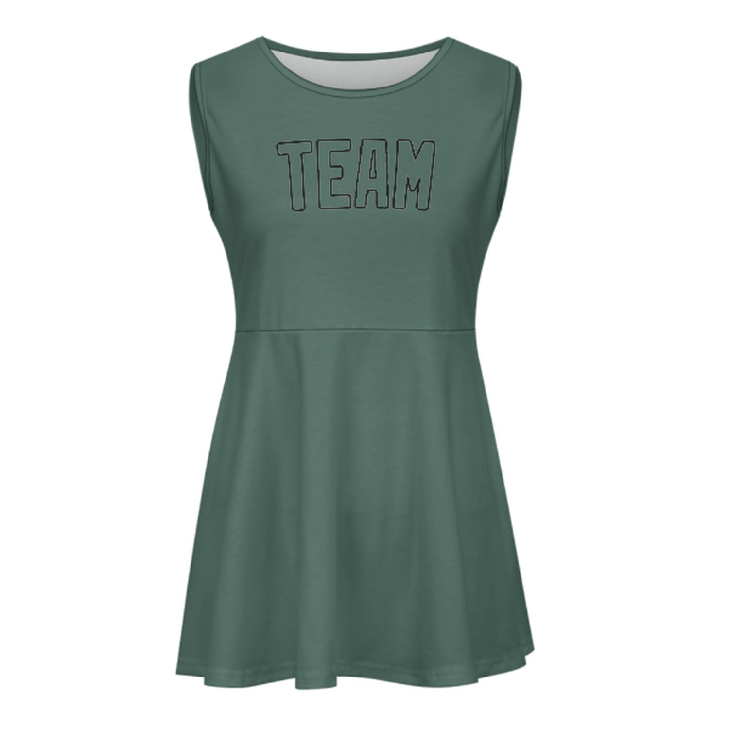 Abito da cheerleader personalizzato color verde acqua