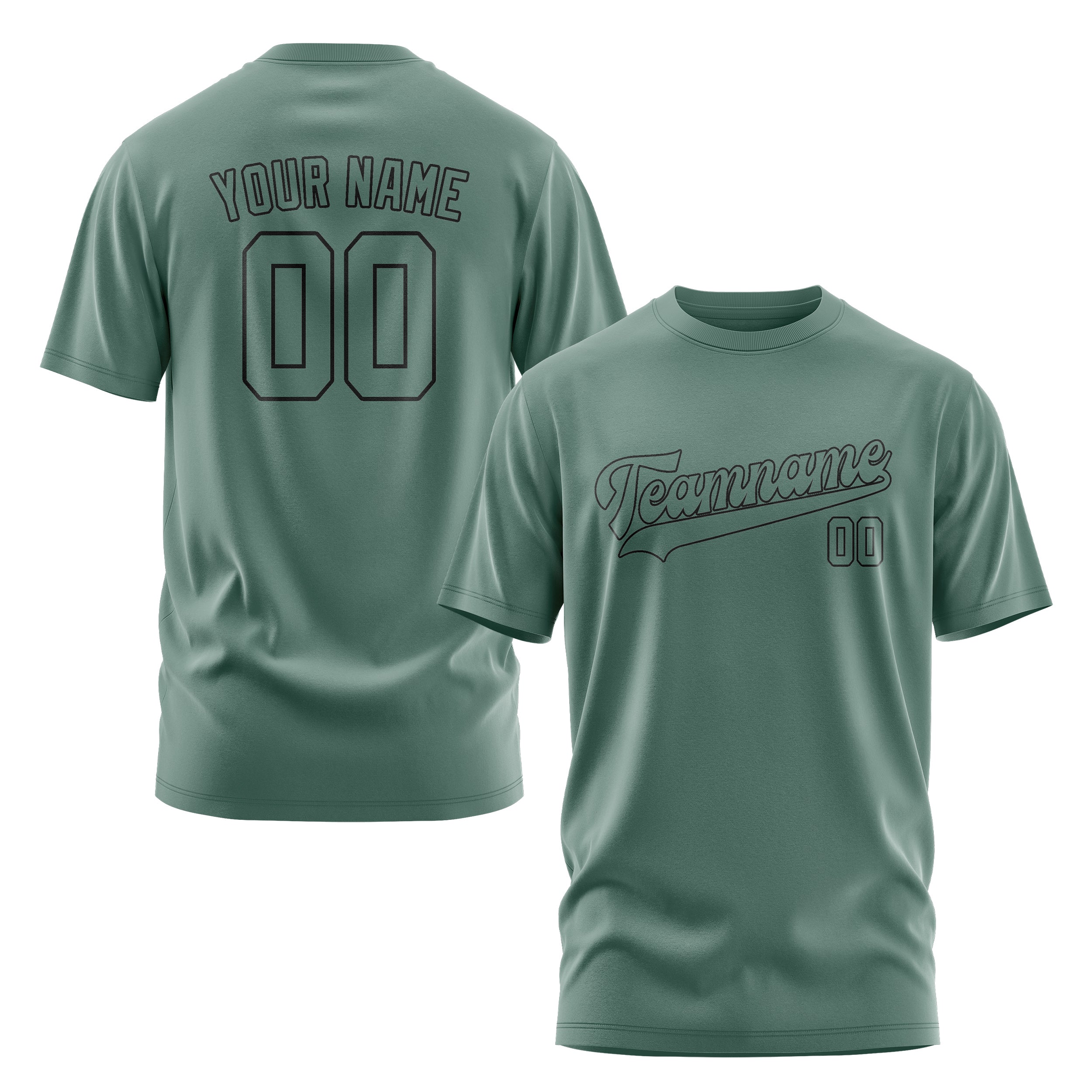 Maßgeschneidertes Blaugrün Blaugrün T-Shirt