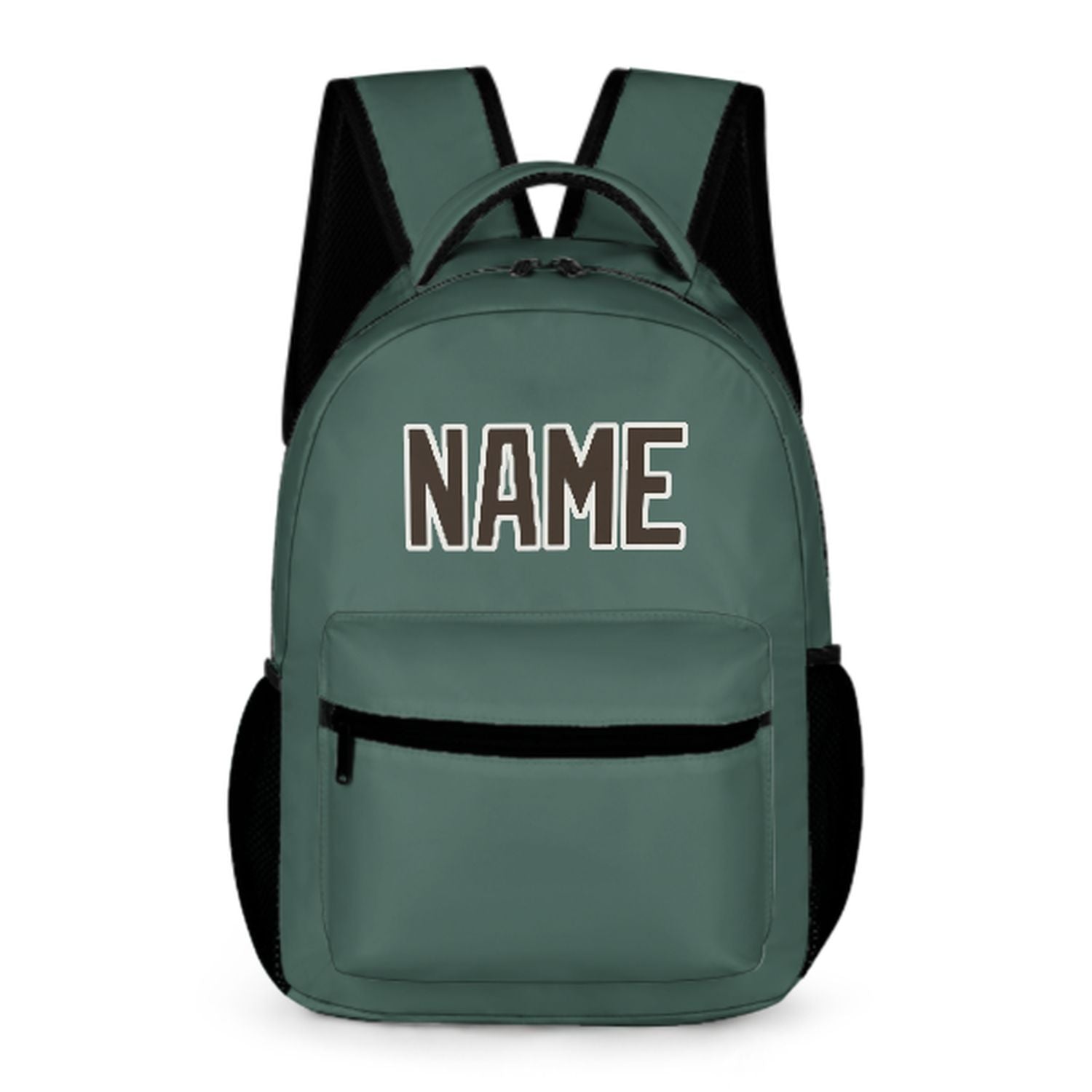 Zaino per bambini personalizzato color verde acqua e marrone