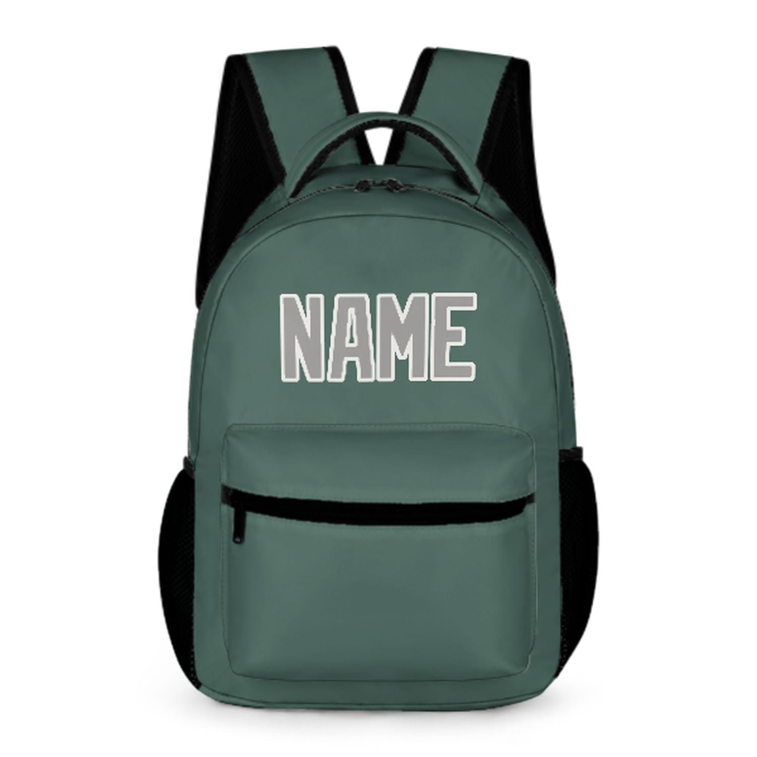 Zaino per bambini grigio-verde acqua personalizzato