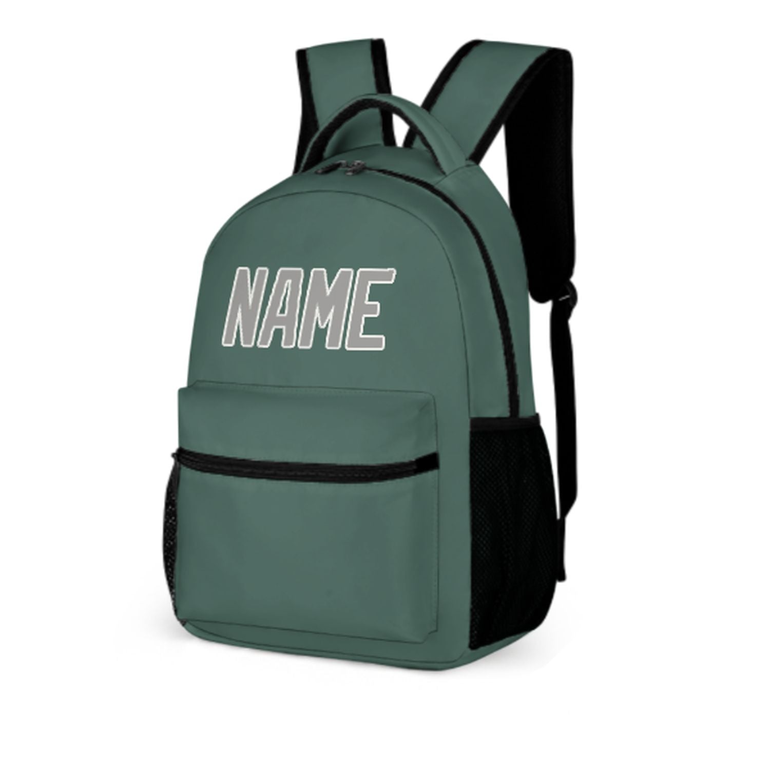 Zaino per bambini grigio-verde acqua personalizzato