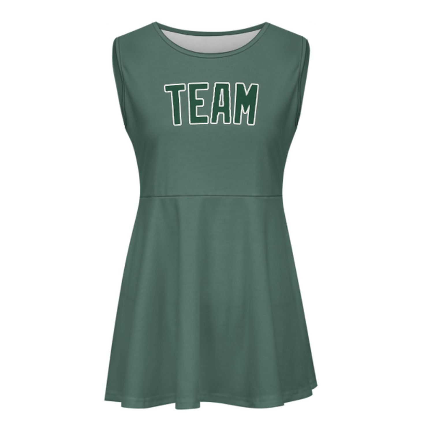 Abito da cheerleader verde muschio verde acqua su misura