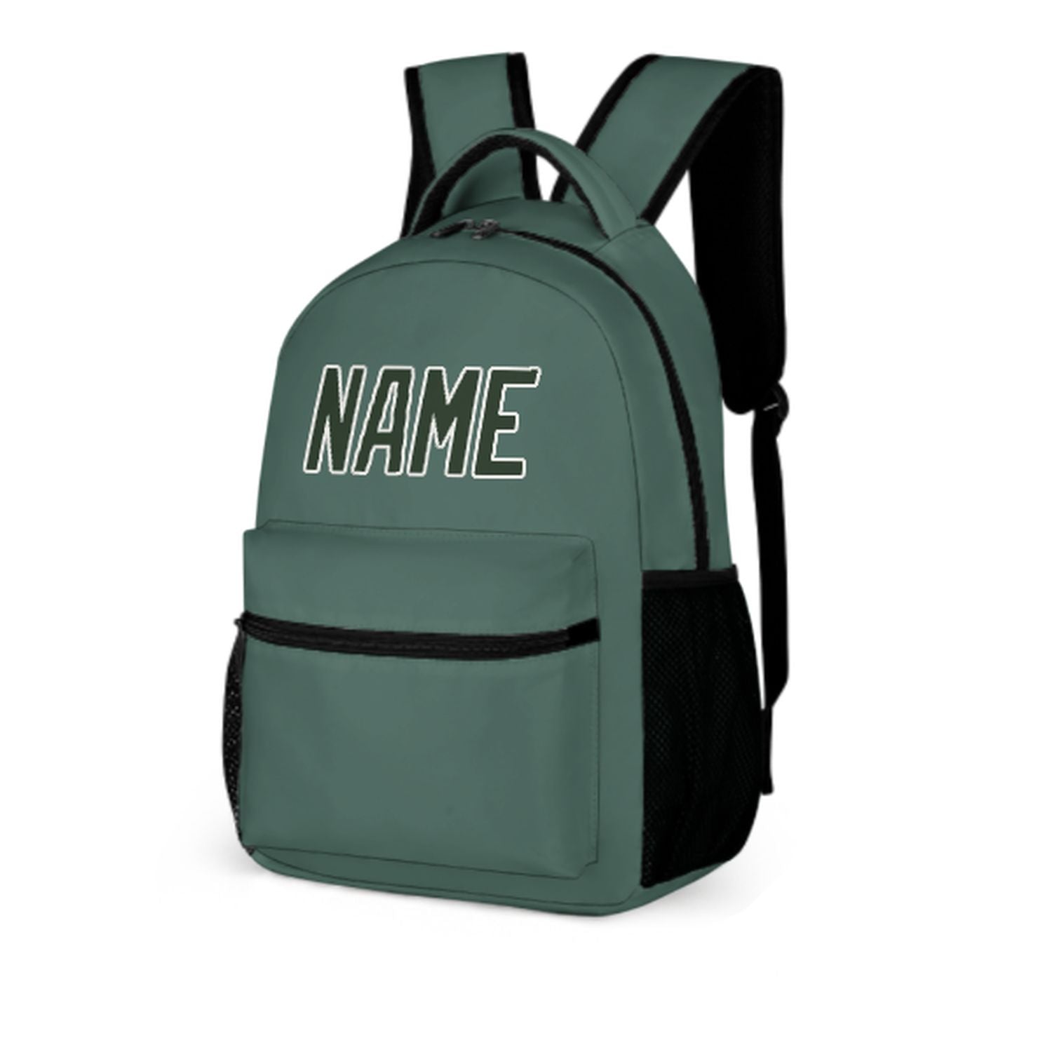 Zaino per bambini personalizzato color verde acqua e abete
