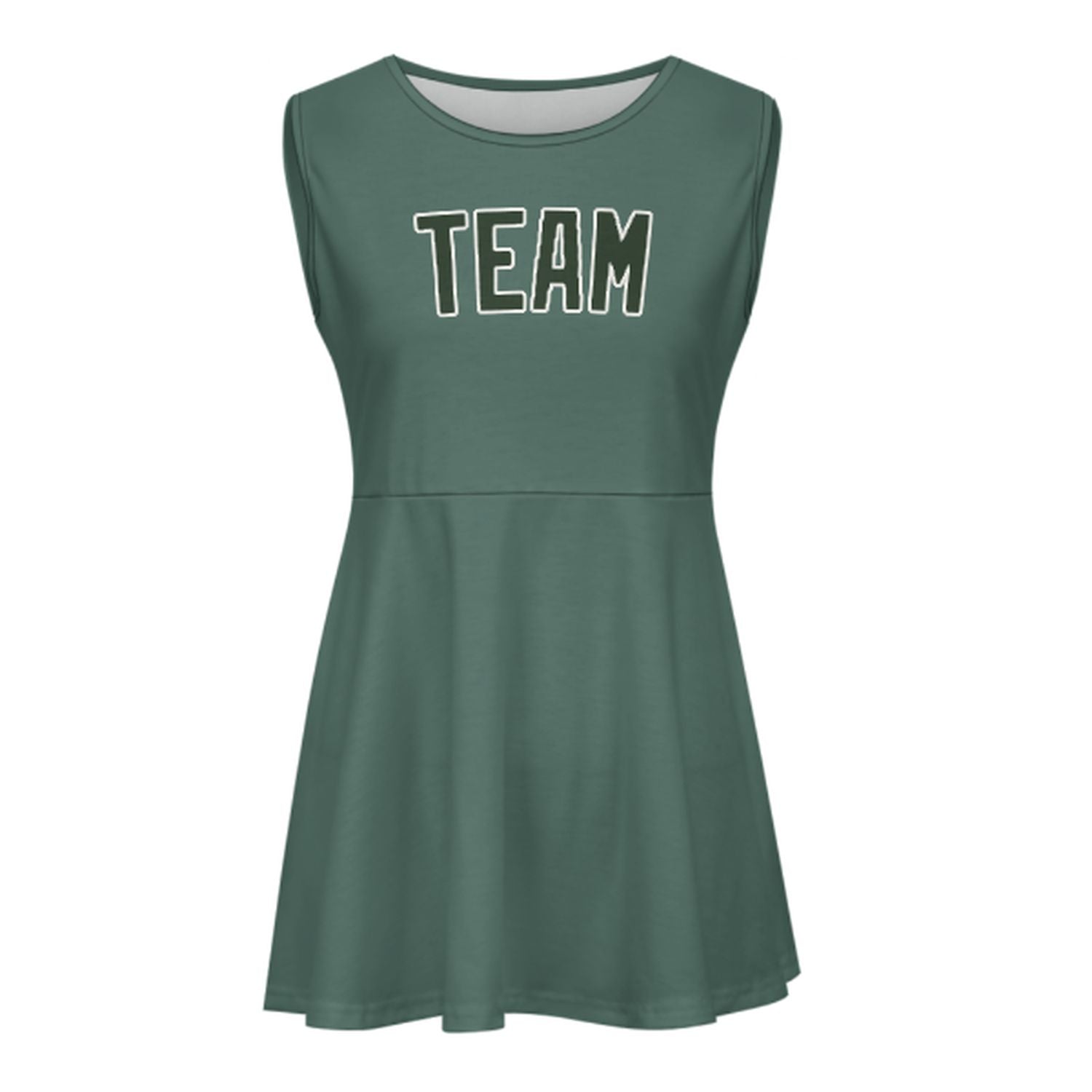 Abito da cheerleader verde acqua e pino su misura