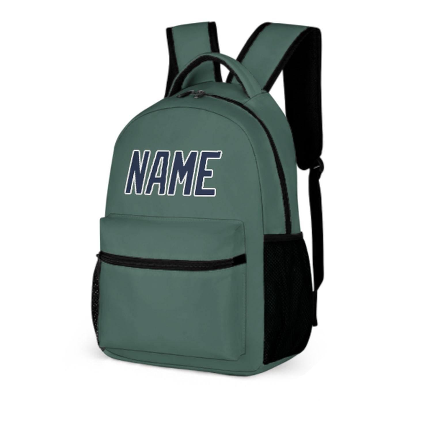 Zaino personalizzato per bambini color verde acqua e blu navy
