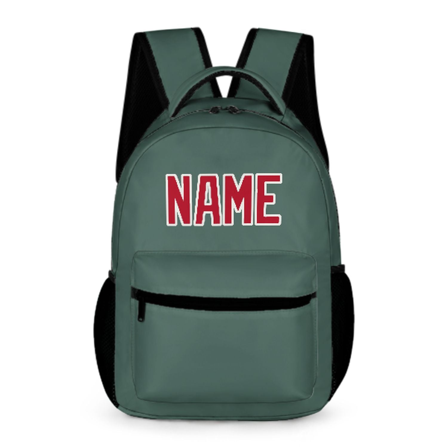Zaino per bambini rosso-verde acqua personalizzato