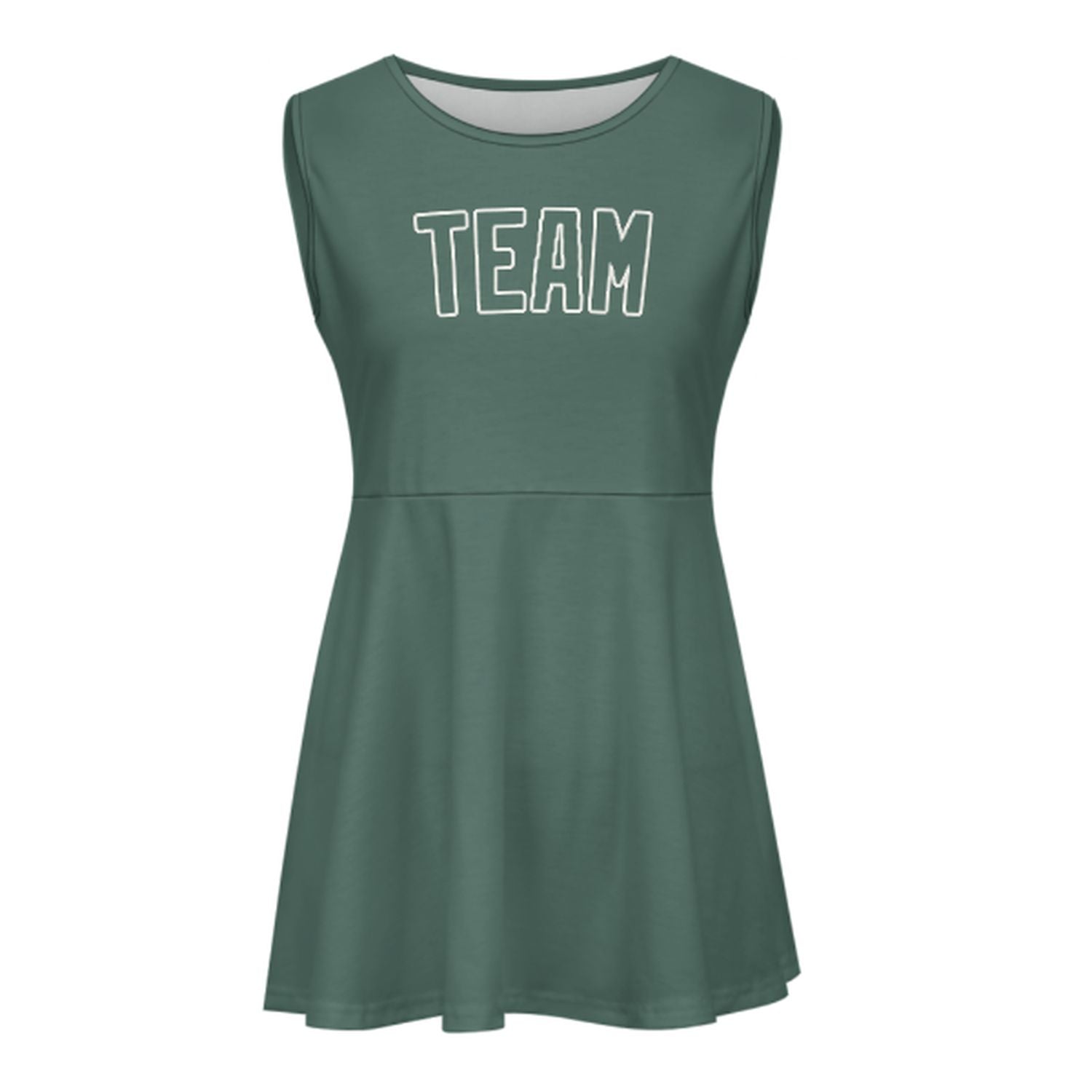Abito da cheerleader personalizzato color verde acqua
