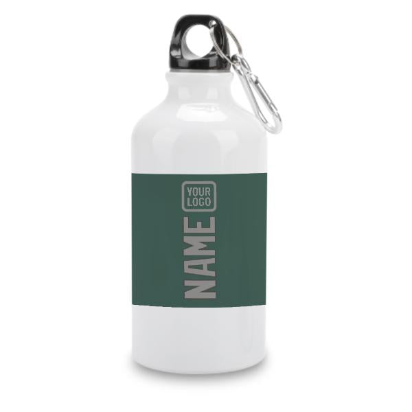 Maßgeschneidertes Blaugrün Grau Sportflasche