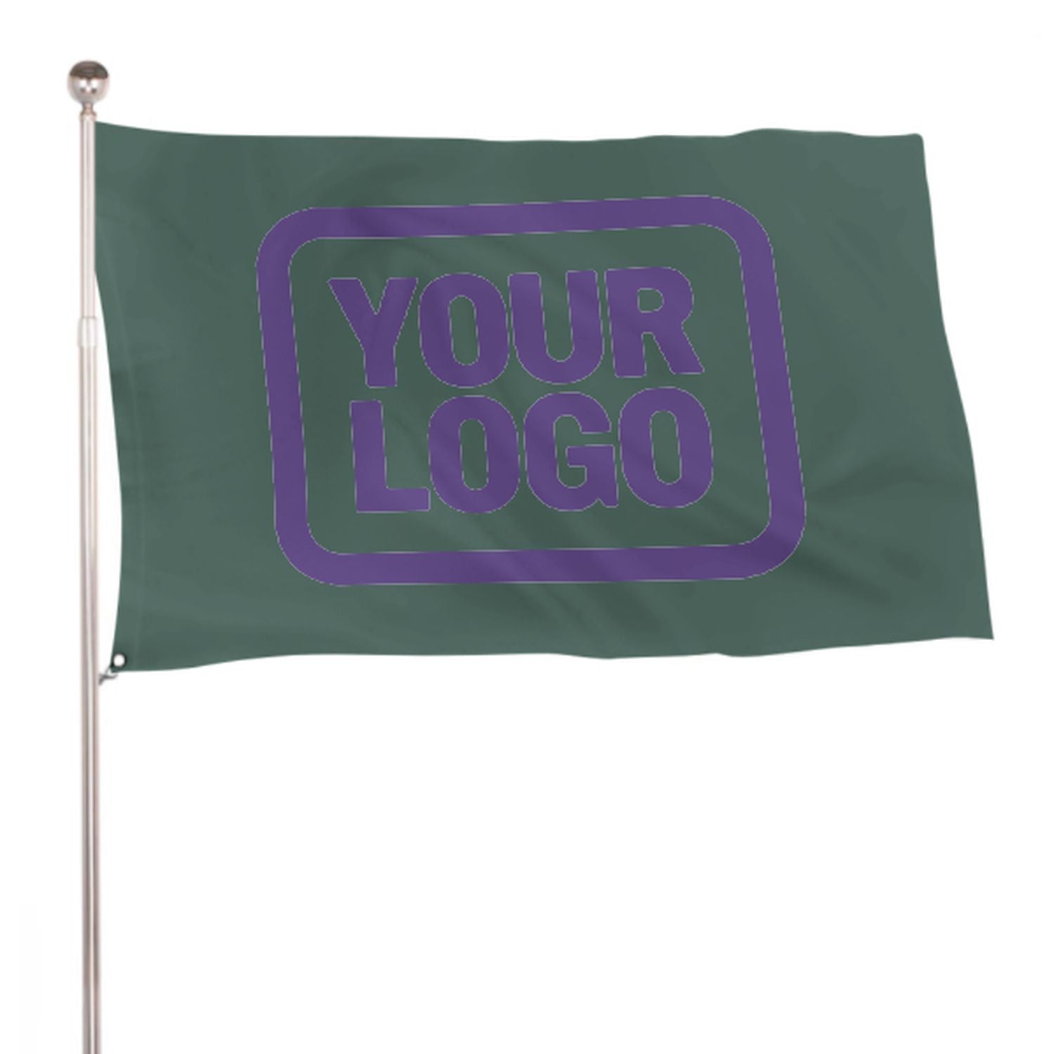 Maßgeschneidertes Blaugrün Lavendel Flagge