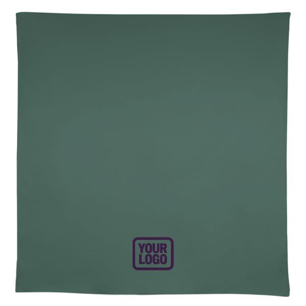 Tovaglia quadrata personalizzata color verde acqua e lavanda