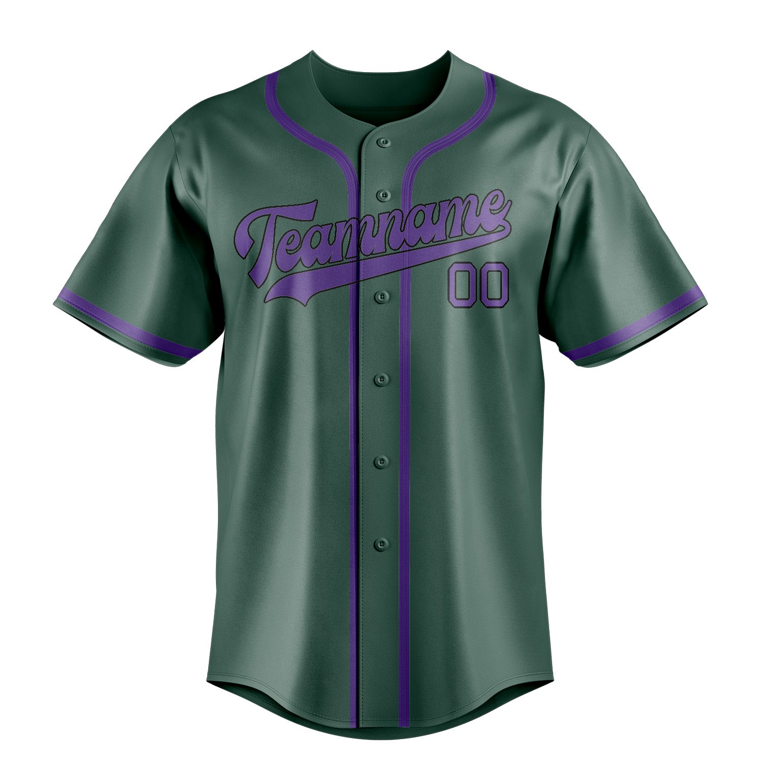 Benutzerdefiniertes Professionelles Blaugrün Lavendel Baseballtrikot