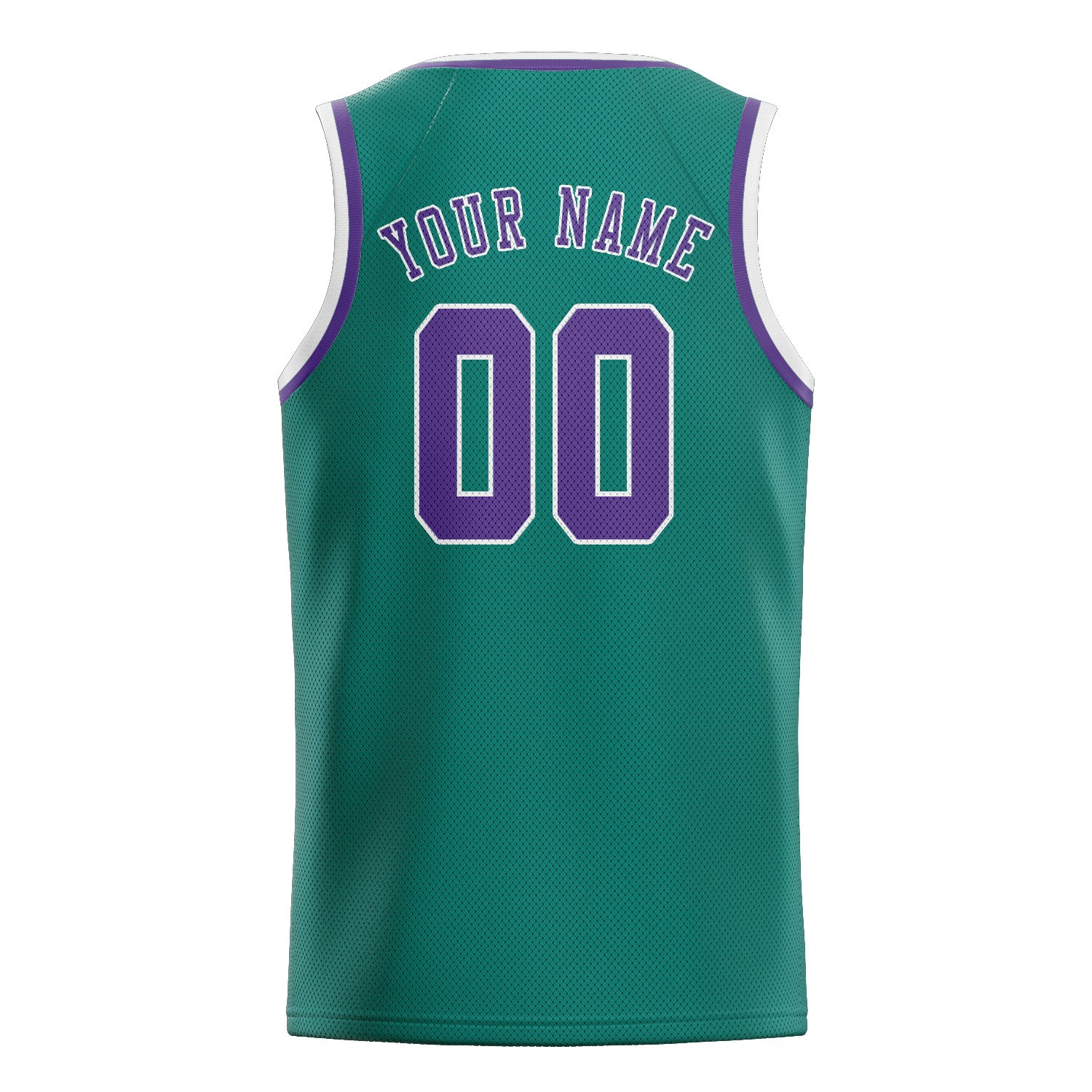 Benutzerdefiniertes Professionelles Blaugrün Lavendel Basketballtrikot
