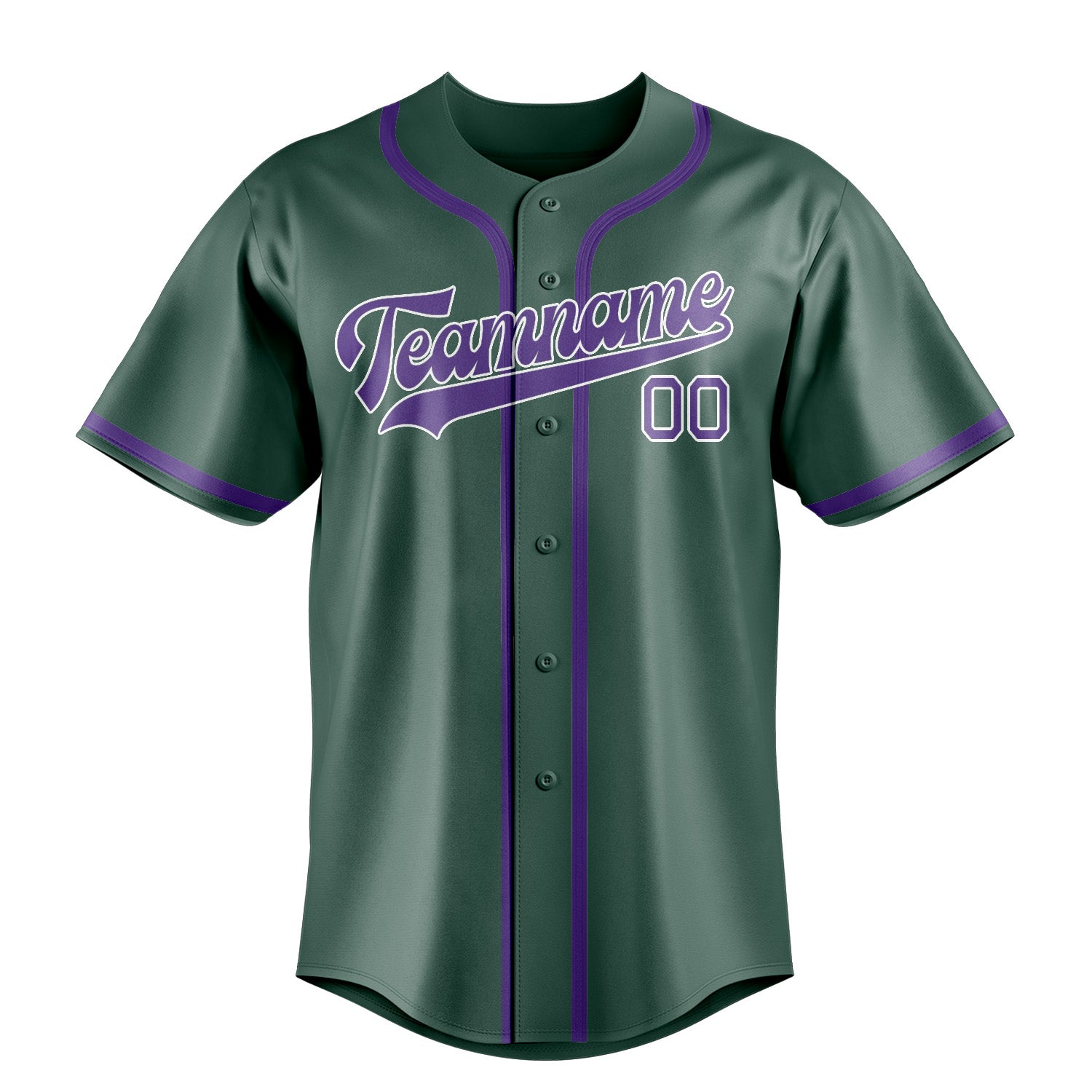 Benutzerdefiniertes Professionelles Blaugrün Lavendel Baseballtrikot