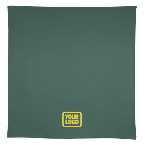 Tovaglia quadrata giallo pallido verde acqua su misura