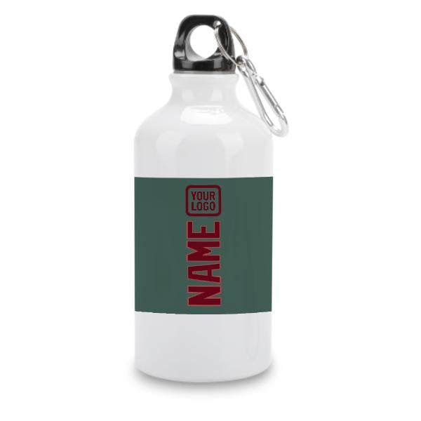Maßgeschneidertes Blaugrün Karmesinrot Sportflasche