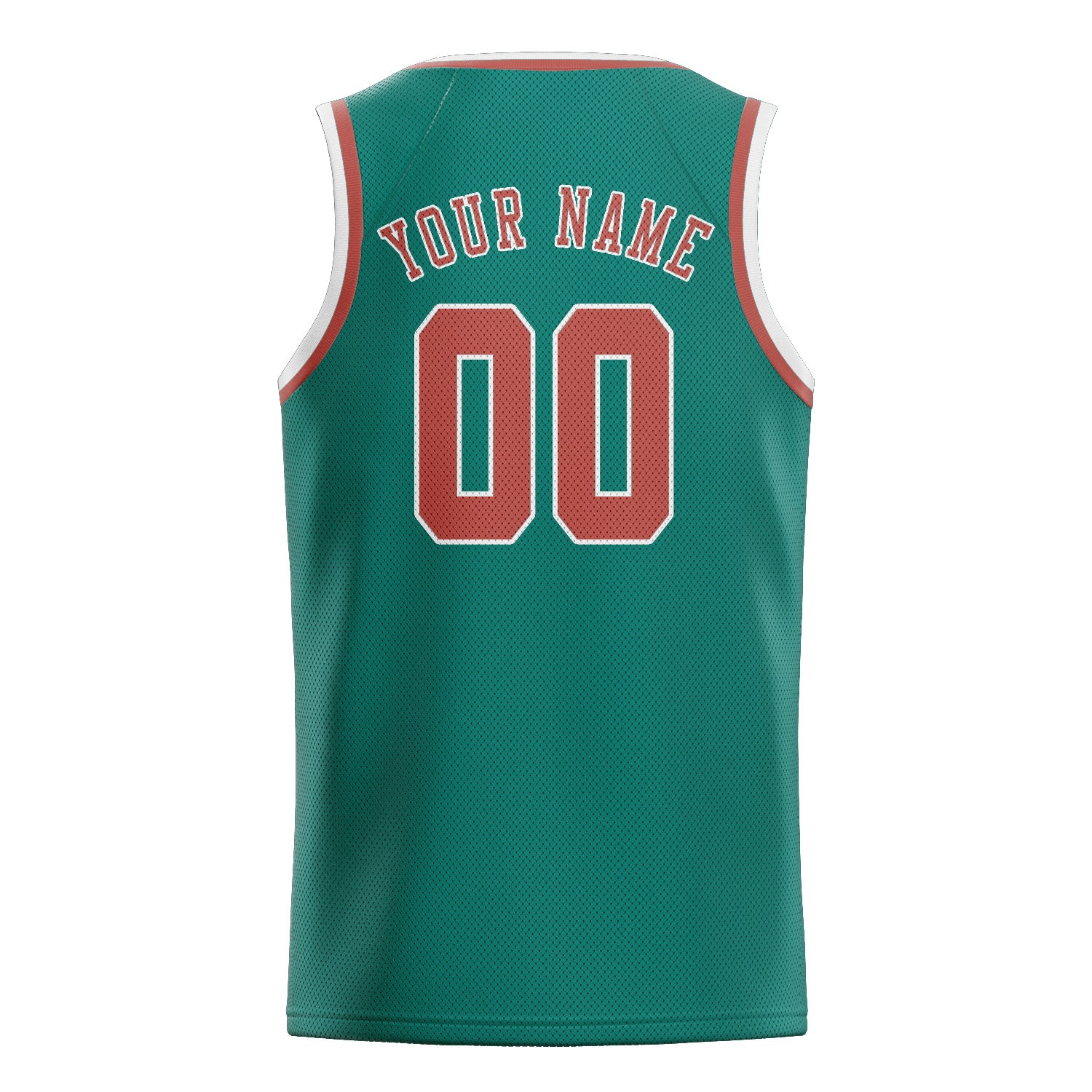 Benutzerdefiniertes Professionelles Blaugrün Kupferrose Basketballtrikot