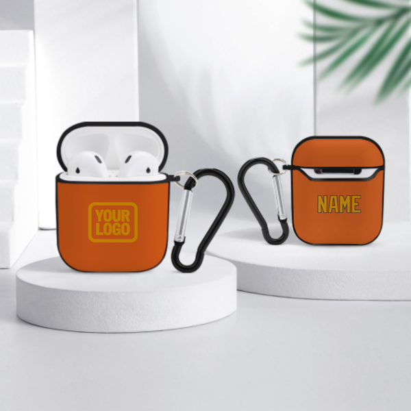 Maßgeschneidertes Orange Gelb AirPods-Hülle