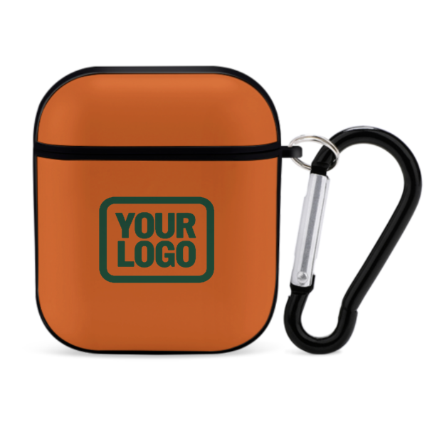 Maßgeschneidertes Orange Moosgrün AirPods-Hülle