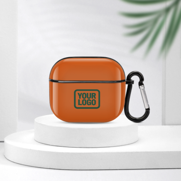 Maßgeschneidertes Orange Moosgrün AirPods-Hülle (3. Generation)