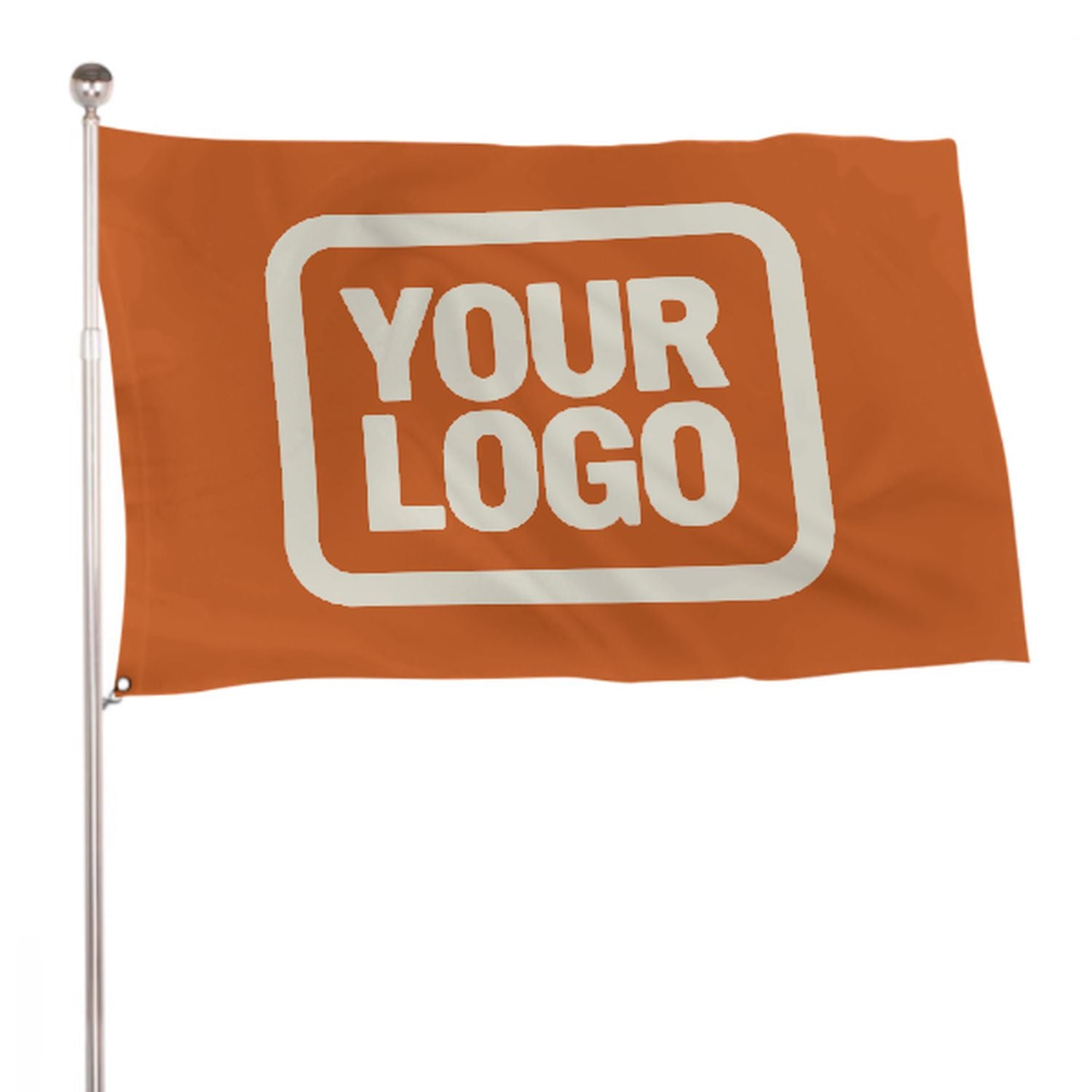 Maßgeschneidertes Orange Beige Flagge