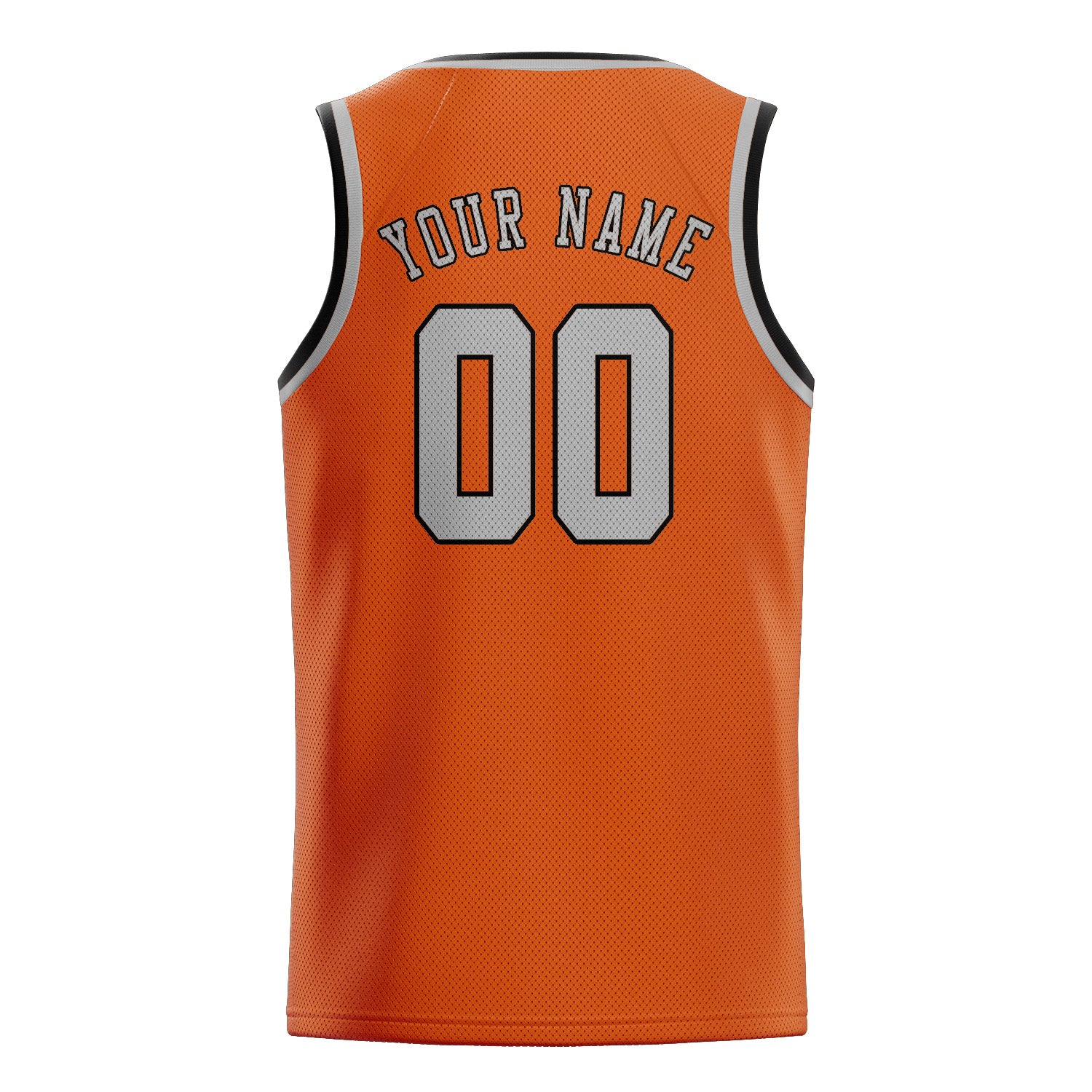 Benutzerdefiniertes Professionelles Orange Grau Basketballtrikot