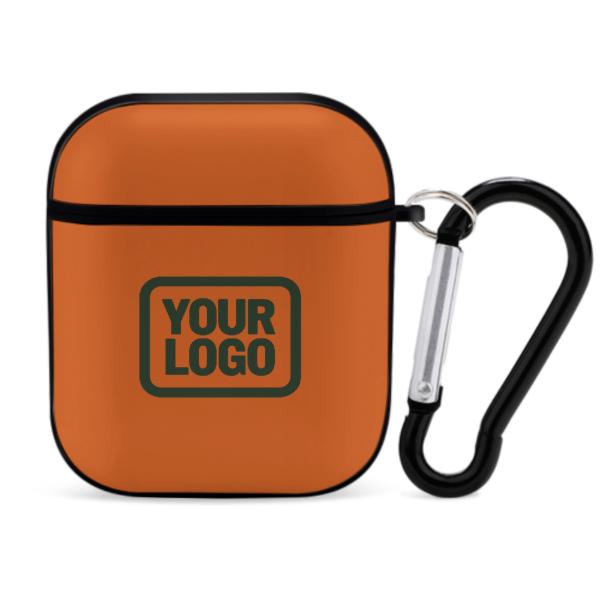 Maßgeschneidertes Orange Tannengrün AirPods-Hülle