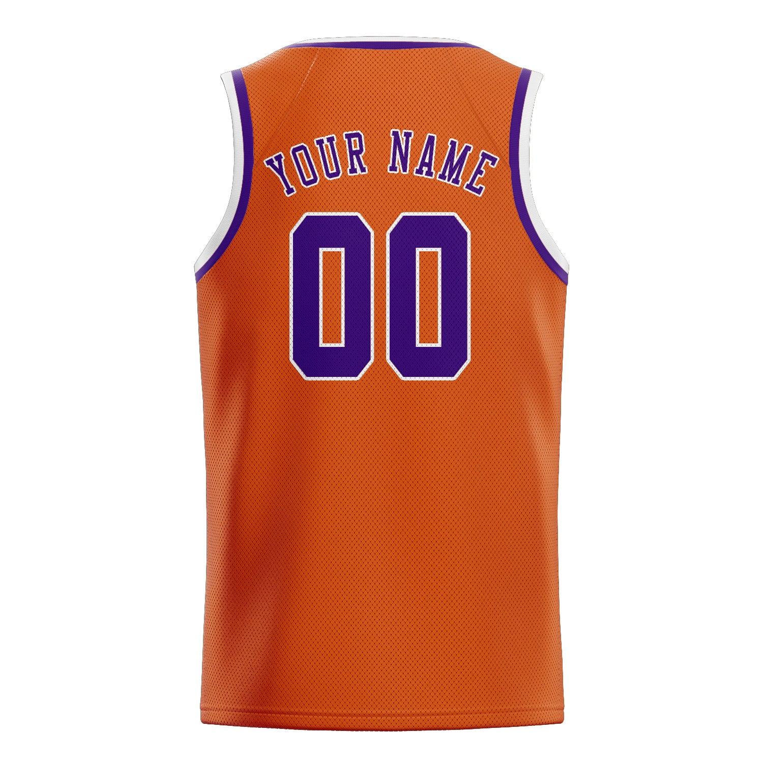 Benutzerdefiniertes Professionelles Orange Lila Basketballtrikot