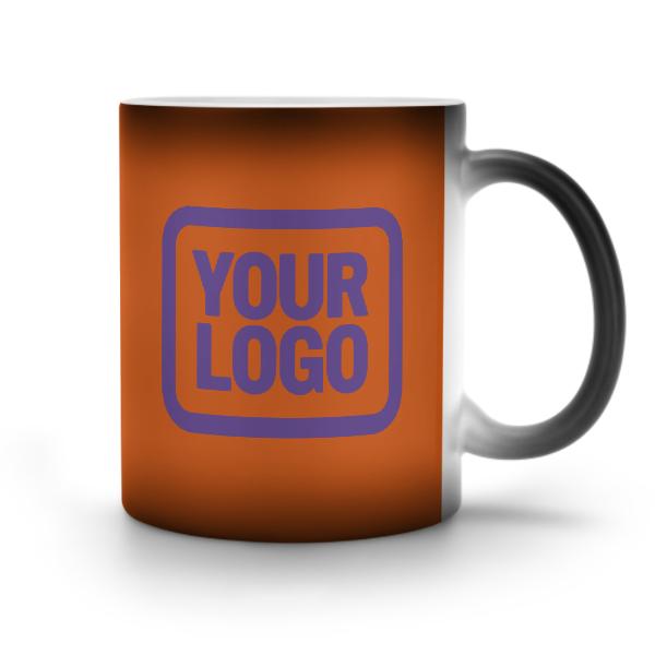 Maßgeschneidertes Orange Lavendel Magischer Becher