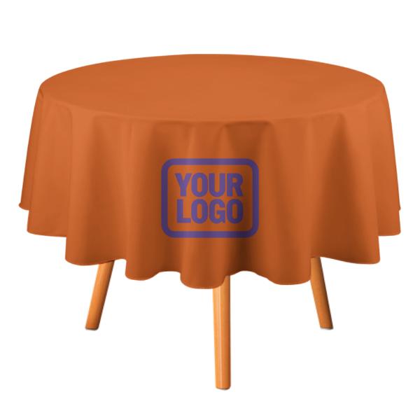 Maßgeschneidertes Orange Lavendel Runde Tischdecke