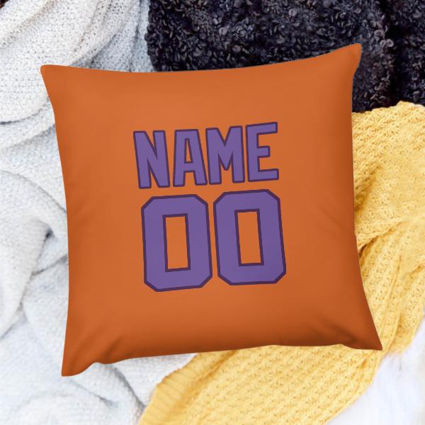 Maßgeschneidertes Orange Lavendel Kissenbezug