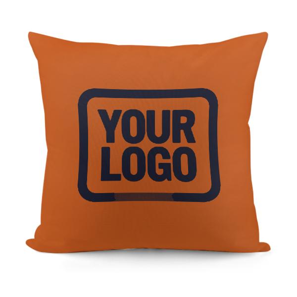 Maßgeschneidertes Orange Stahlblau Kissenbezug