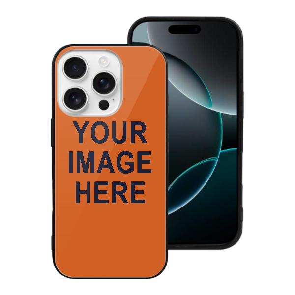 Maßgeschneidertes Orange Stahlblau Handyhülle