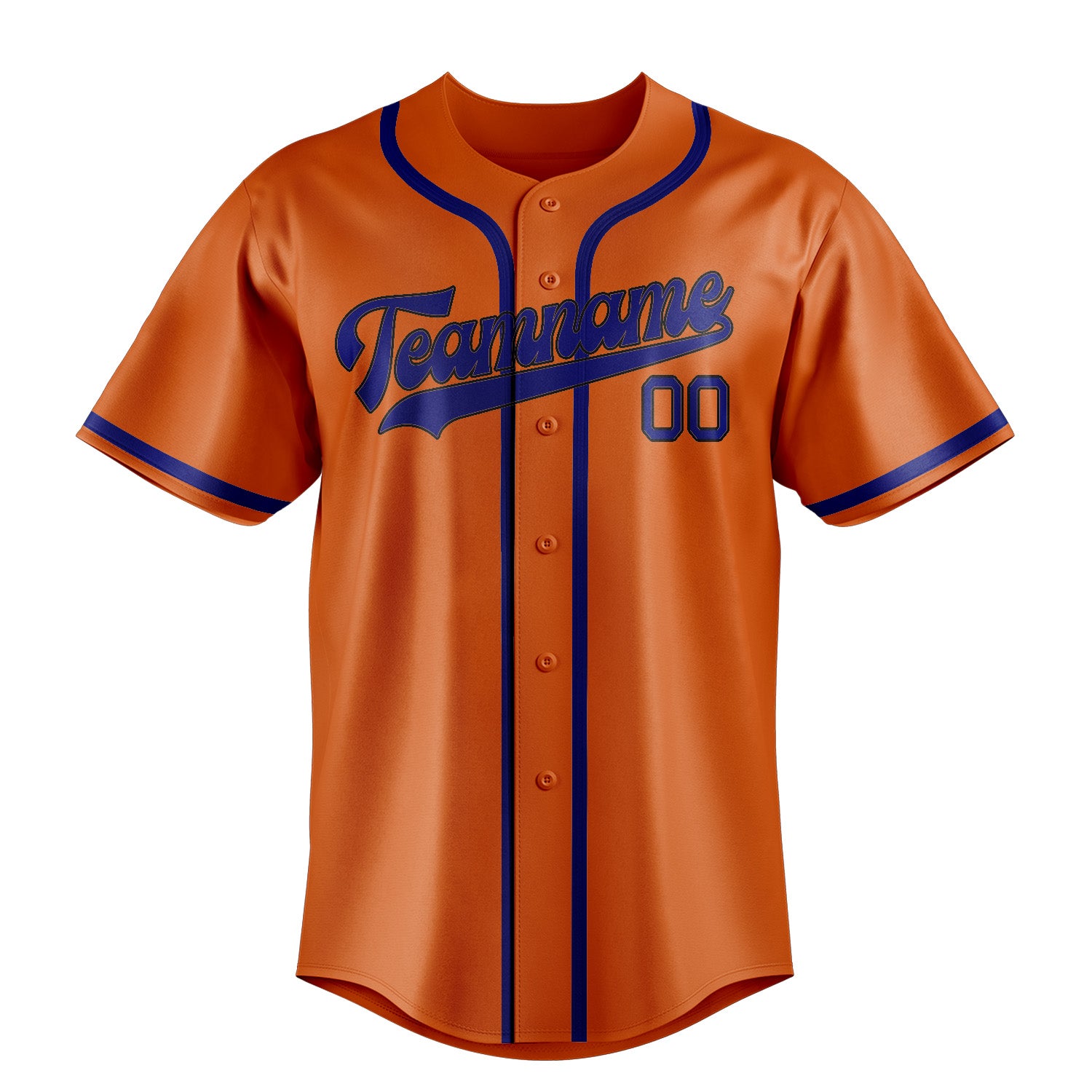 Benutzerdefiniertes Professionelles Orange Himmelblau Baseballtrikot