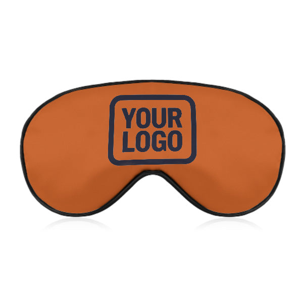 Maßgeschneidertes Orange Stahlblau Schlafmaske