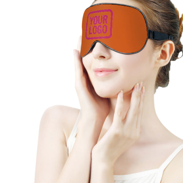 Maßgeschneidertes Orange Rosarot Schlafmaske